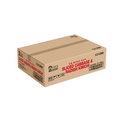 KIM'S KITCHEN PREMIUM Cabbage & Radish Kimchi 600g (Case 12)