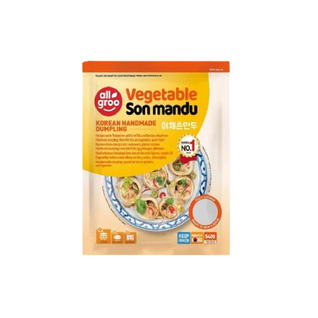ALLGROO Vegetable Son Mandu 540g (Frozen) - Longdan Official