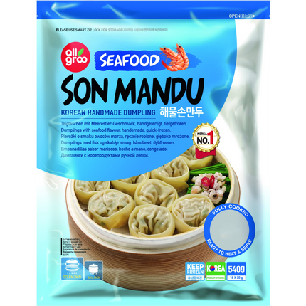Seafood Dumpling (Son Mandu) 540g (Frozen) - Longdan Online Supermarket