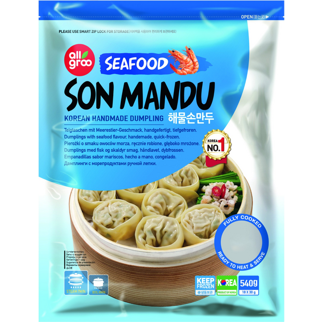 Seafood Dumpling (Son Mandu) 540g (Frozen) - Longdan Online Supermarket