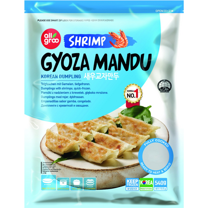 Allgroo Shrimp Gyoza Mandu 540G (Frozen) - Longdan Online Supermarket