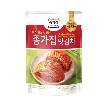 DS JONGGA Mat Sliced Cabbage Kimchi (Pouch) 500g (Case 10)