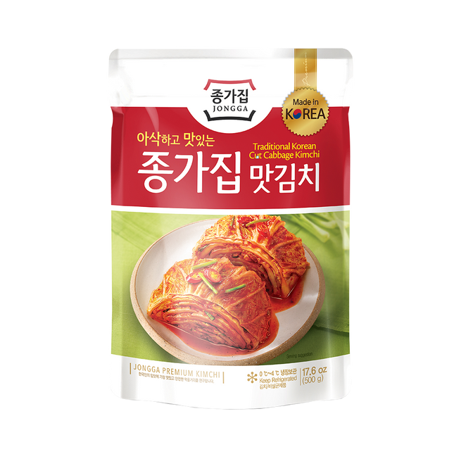 DS JONGGA Mat Sliced Cabbage Kimchi (Pouch) 500g (Case 10)