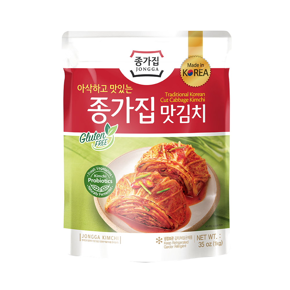 DS JONGGA Mat Sliced Cabbage Kimchi (Pouch) 1KG (Case 5)