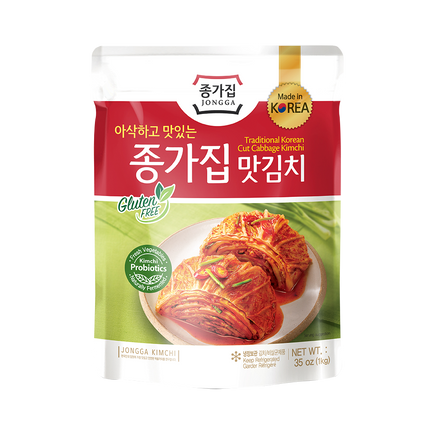 DS JONGGA Mat Sliced Cabbage Kimchi (Pouch) 1KG (Case 5)
