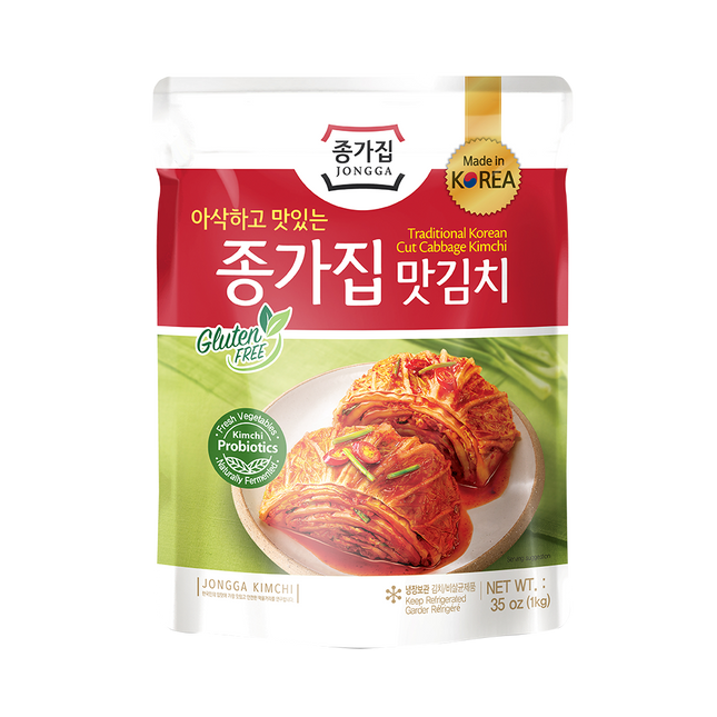DS JONGGA Mat Sliced Cabbage Kimchi (Pouch) 1KG (Case 5)
