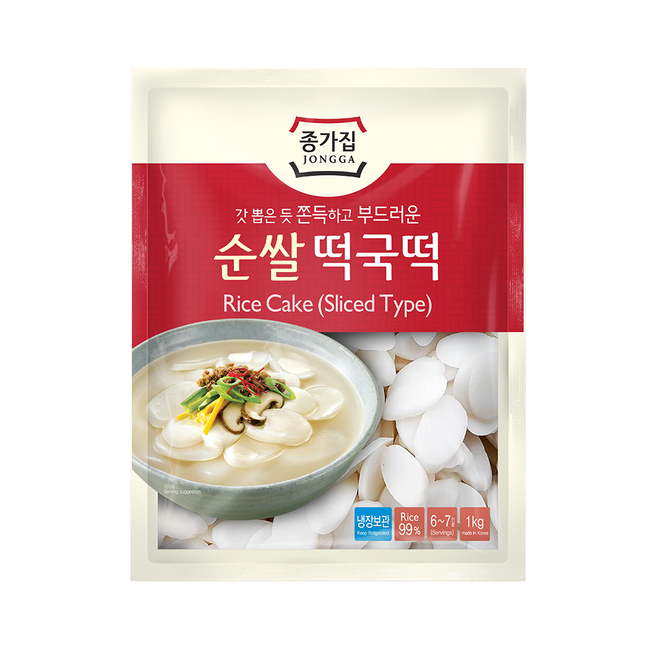 DS JONGGA Sliced Rice Cake 1KG (Case 5)