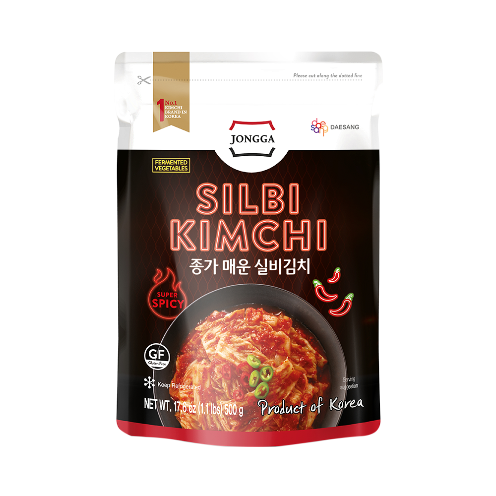 DS JONGGA Super Spicy Silbi Kimchi (Pouch) 500g (Case 10)