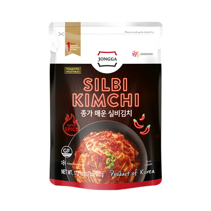 DS JONGGA Super Spicy Silbi Kimchi (Pouch) 500g (Case 10)