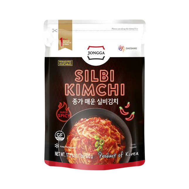 DS JONGGA Super Spicy Silbi Kimchi (Pouch) 500g (Case 10)
