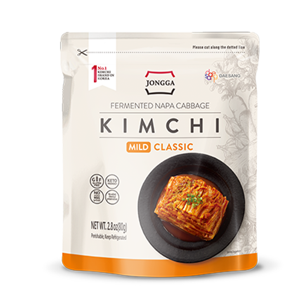 DS JONGGA Napa Cabbage Kimchi Mild Classic 80g (Case 32)