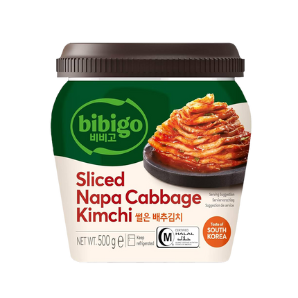 CJ BIBIGO Sliced Cabbage Kimchi (Jar) 500g (Case 6)