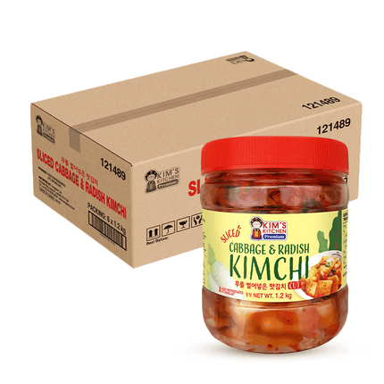 KIM'S KITCHEN PREMIUM Sliced Cabbage & Radish Kimchi 1.2kg (Case 6)