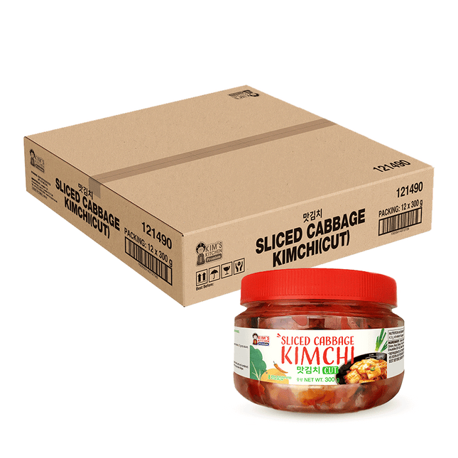 KIM'S KITCHEN PREMIUM Sliced Cabbage Kimchi 300g (Case 12)