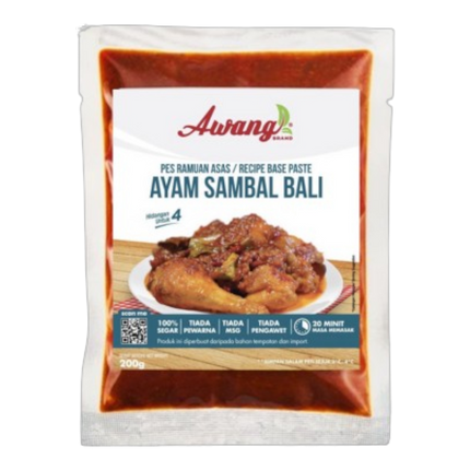 Awang Brand Balinese Sambal Chicken Base Paste 200g (Case 24)