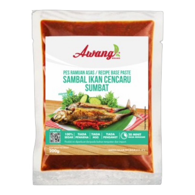 Awang Brand Stuffed Fish Chilli Paste 200g (Case 24)