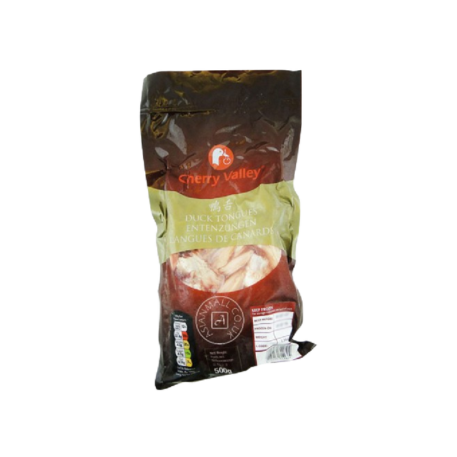 CHERRY VALLEY Frozen Duck Tongue 500g (Frozen) (Case 25)