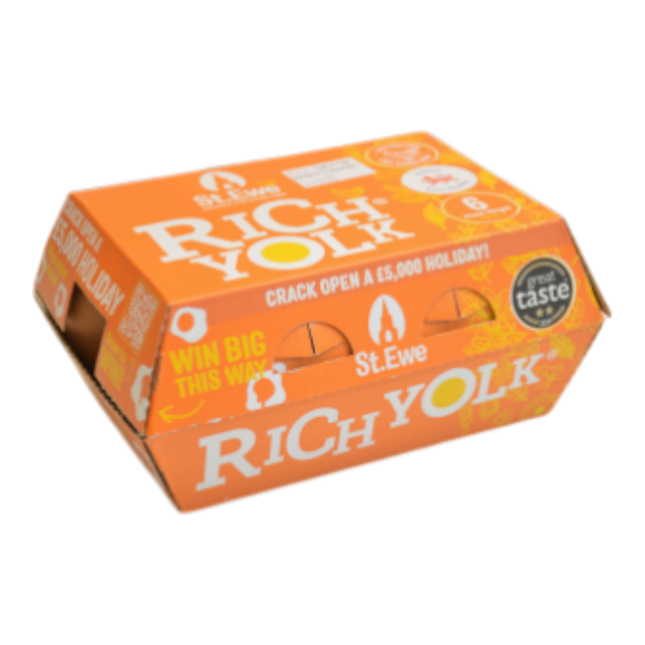 ST.EWE Rich Yolk Eggs (6 medium eggs) (Case 8)
