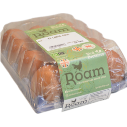 ROAM Cracking Free Range Eggs Size 12 Large Eggs (Case 8)