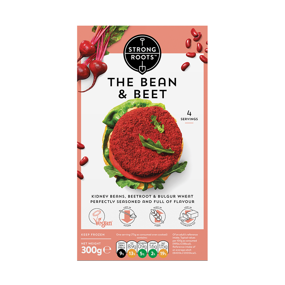 Strong Roots Frozen STRONG ROOTS Beetroot & Bean Burger 300g (Frozen) (Case 12) – Longdan ...