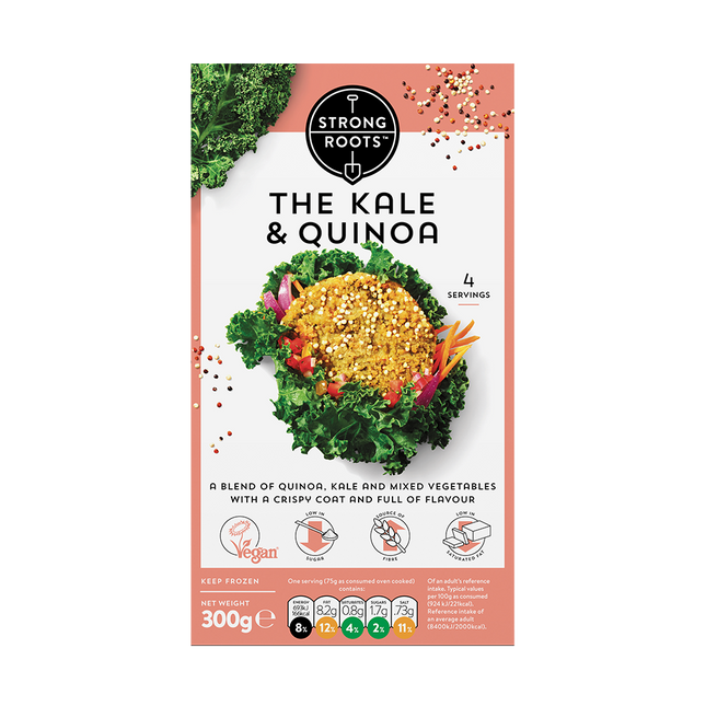 STRONG ROOTS Kale & Quinoa Burger 300g (Frozen) - Longdan Official Online Store