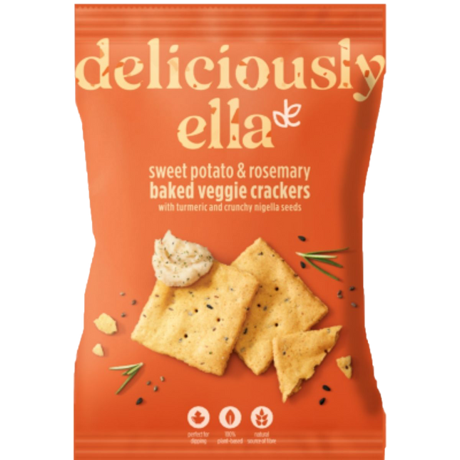 DELICIOUSLY ELLA Sweet Potato & Rosemary Baked Veggie Crackers 100g - Longdan Official