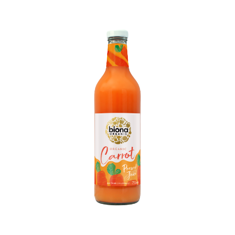 BIONA Carrot Juice -Pressed- Organic 750mL (Case 6)