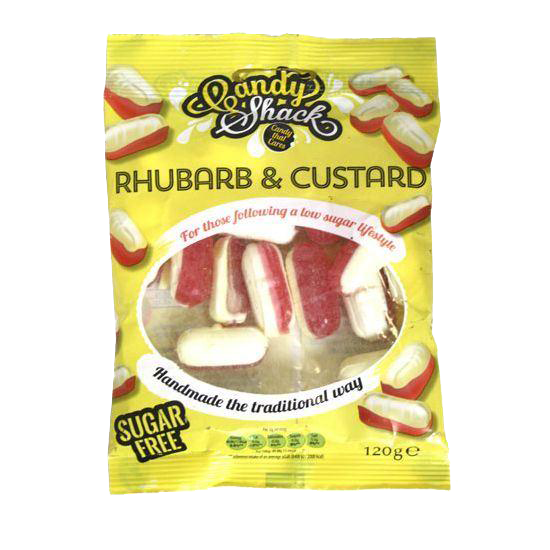 CANDYSHACK Sugar Free Rhubarb & Custard 120g - Longdan Official