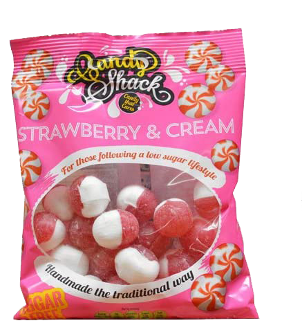 CANDYSHACK Sugar Free Strawberries & Cream 120g - Longdan Official