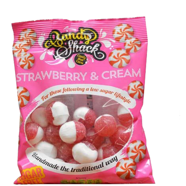 CANDYSHACK Sugar Free Strawberries & Cream 120g - Longdan Official
