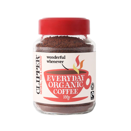 CLIPPER Fairtrade Organic Instant Rich Roast Granules 100g - Longdan Official
