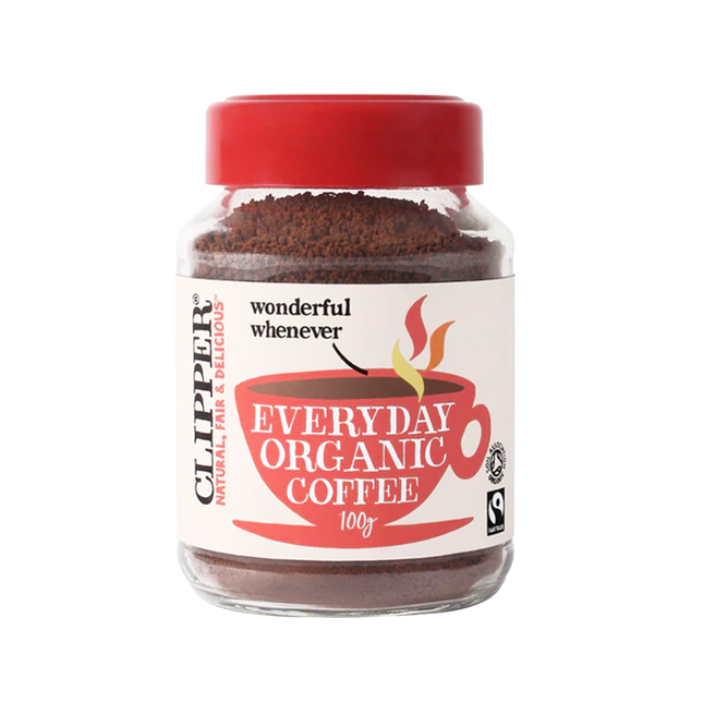 CLIPPER Fairtrade Organic Instant Rich Roast Granules 100g - Longdan Official