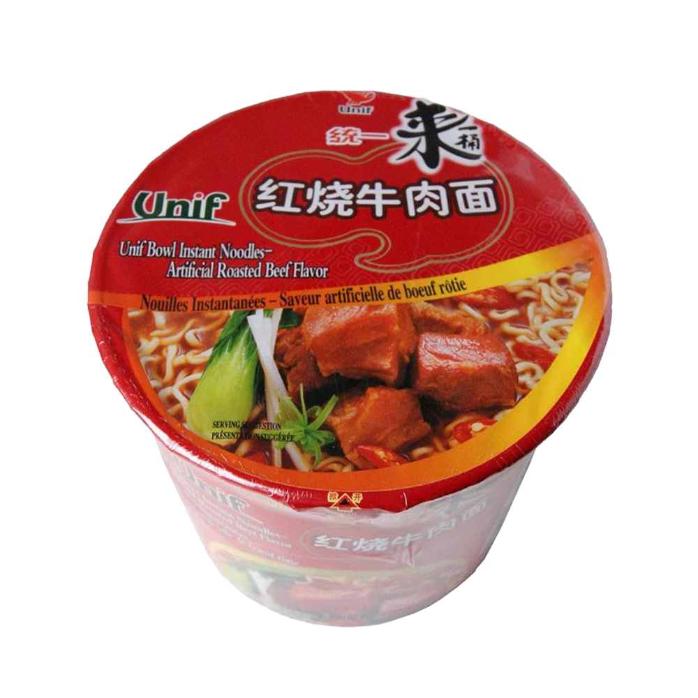 UNIF Noodles Bowl Roasted Beef 110g - Longdan Official