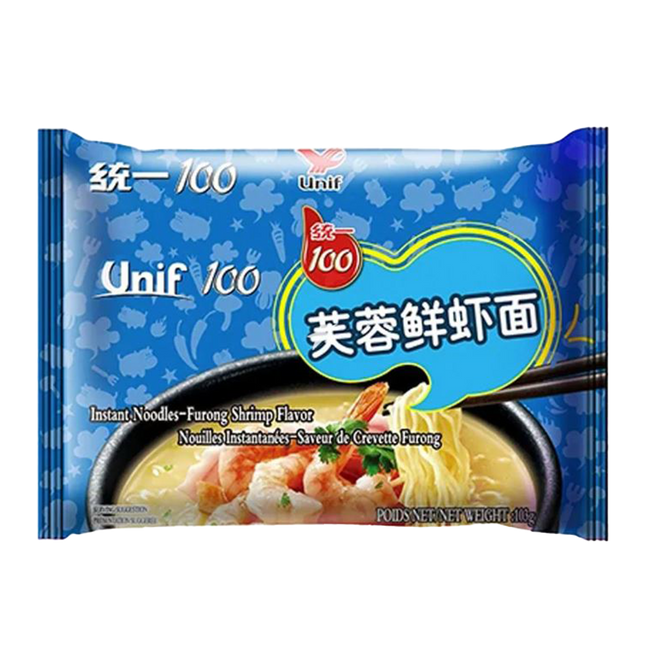 UNIF Noodles (Bag) - Furong Shrimp 105g - Longdan Official