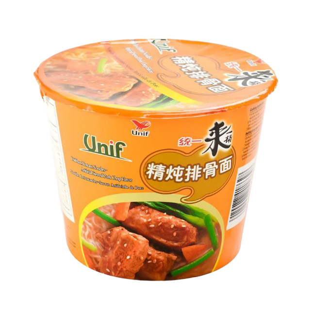 UNIF Noodles (Bowl) - Stewed Rib 110g - Longdan Official