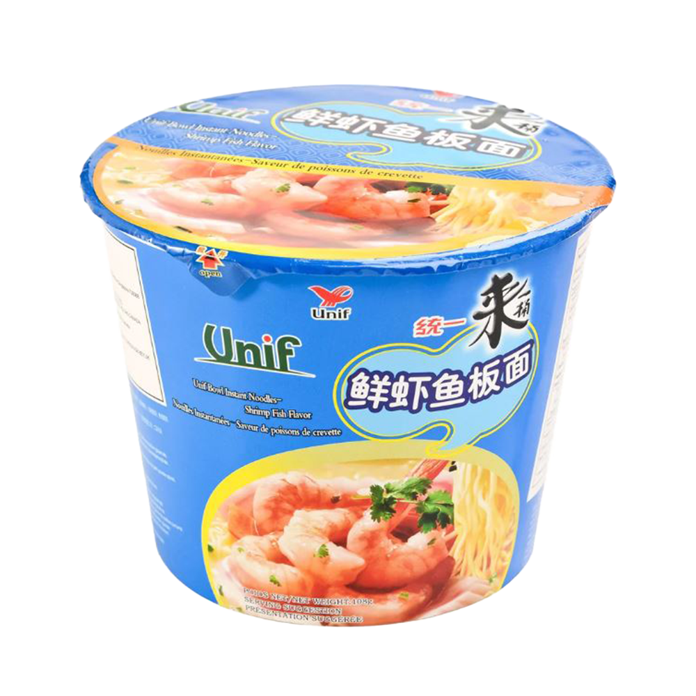 UNIF Noodles (Bowl) - Shrimp Fish 108g - Longdan Official