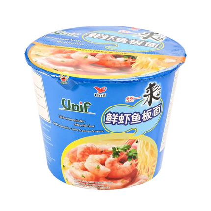 UNIF Noodles (Bowl) - Shrimp Fish 108g - Longdan Official
