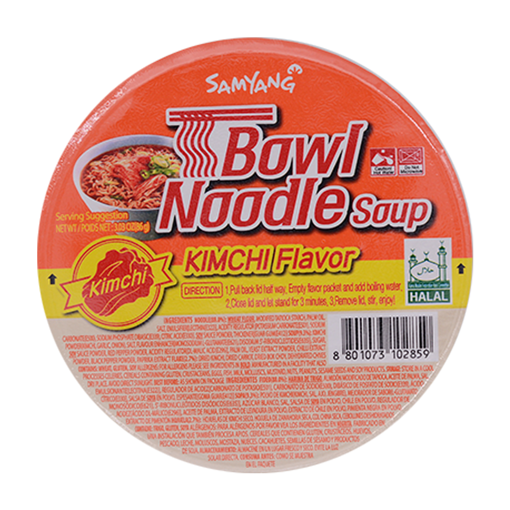 Samyang Kimchi Ramen Bowl Noodle Soup 86g - Longdan Online Supermarket