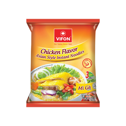 Vifon Instant Noodles Chicken Flavour 70g (Case 30)
