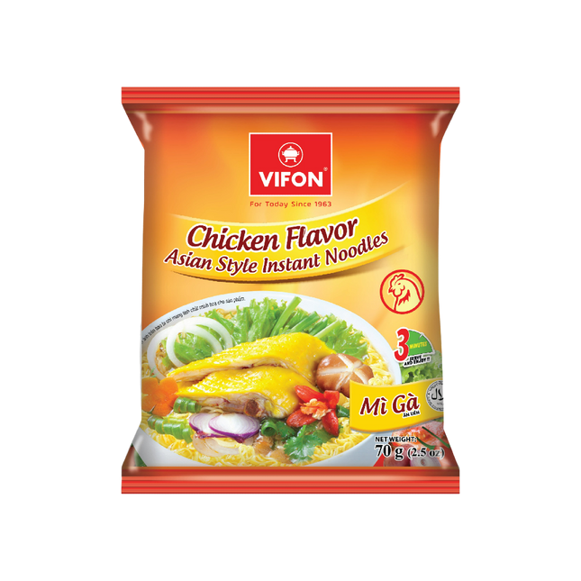 Vifon Instant Noodles Chicken Flavour 70g (Case 30)