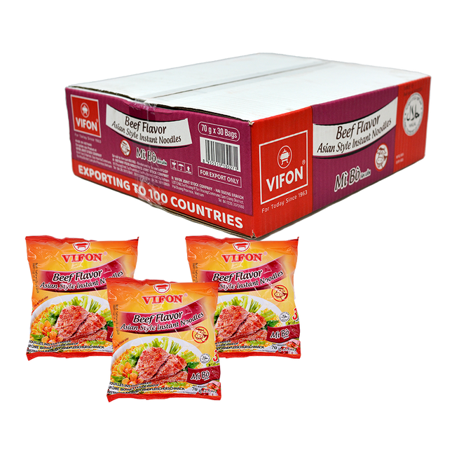 Vifon Instant Noodles Beef Flavour70g (Case 30)