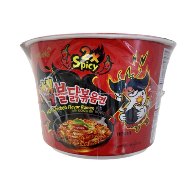 SAMYANG Hot Chicken Ramen Double Spicy Bowl 105g (Case 16)