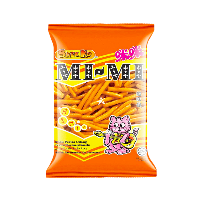 SNEK KU Mi Mi Prawn Flavour Snack 80G - Longdan Official