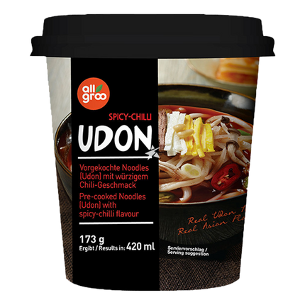 ALLGROO Spicy Chilli Udon 173g x 12 - Longdan Official