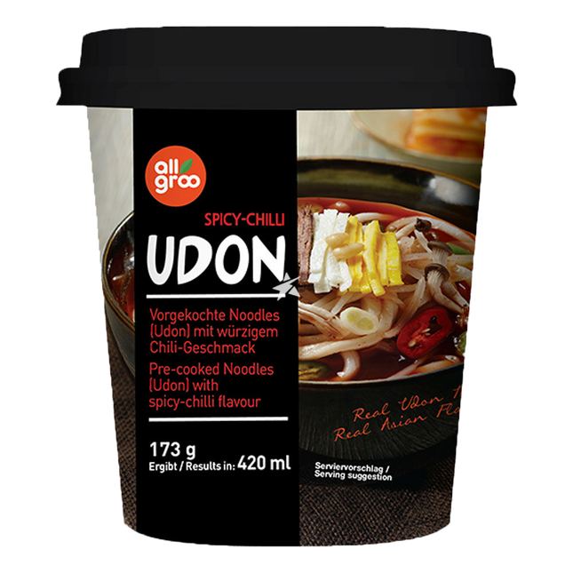 ALLGROO Spicy Chilli Udon 173g x 12 - Longdan Official