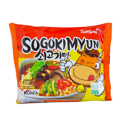 SAMYANG Sogokimyun Ramen Beef Flav Noodles 120g - Longdan Official