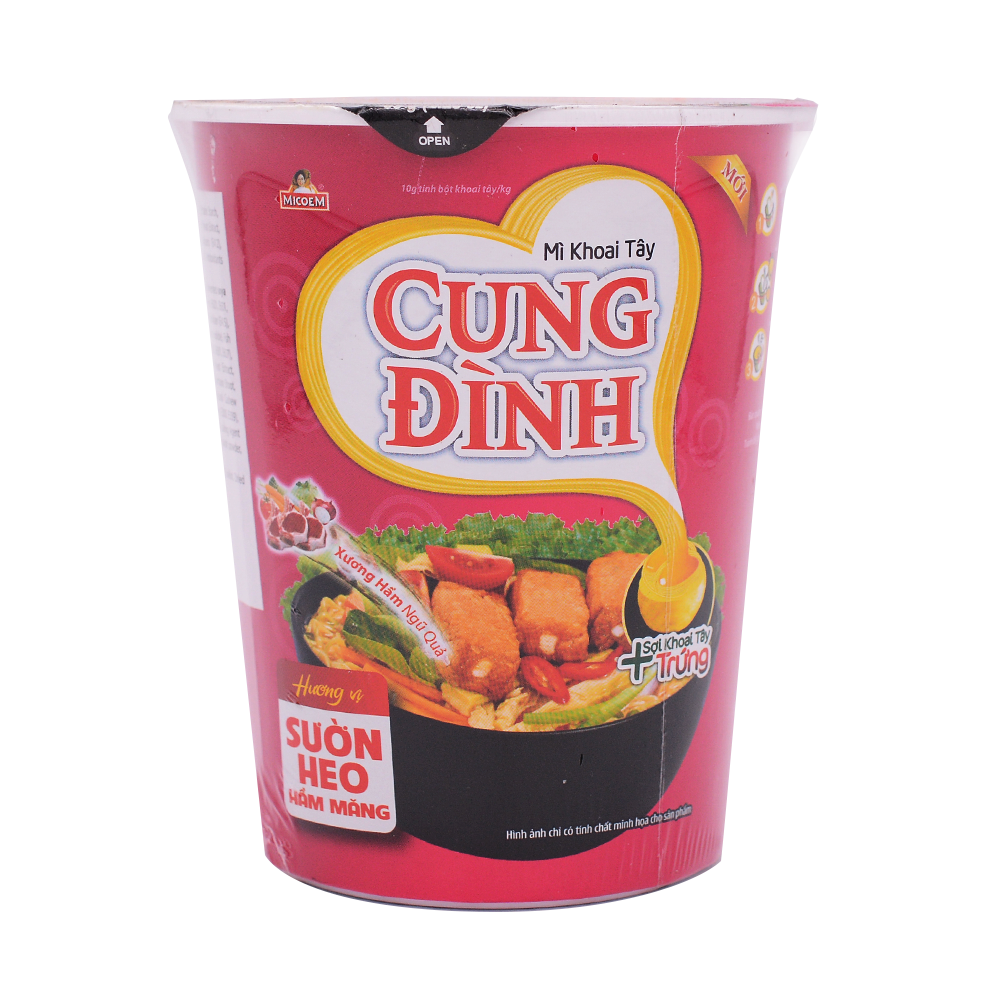 Cung Dinh Sparerib With Bamboo Shoots Cup 65g - Longdan Online Supermarket