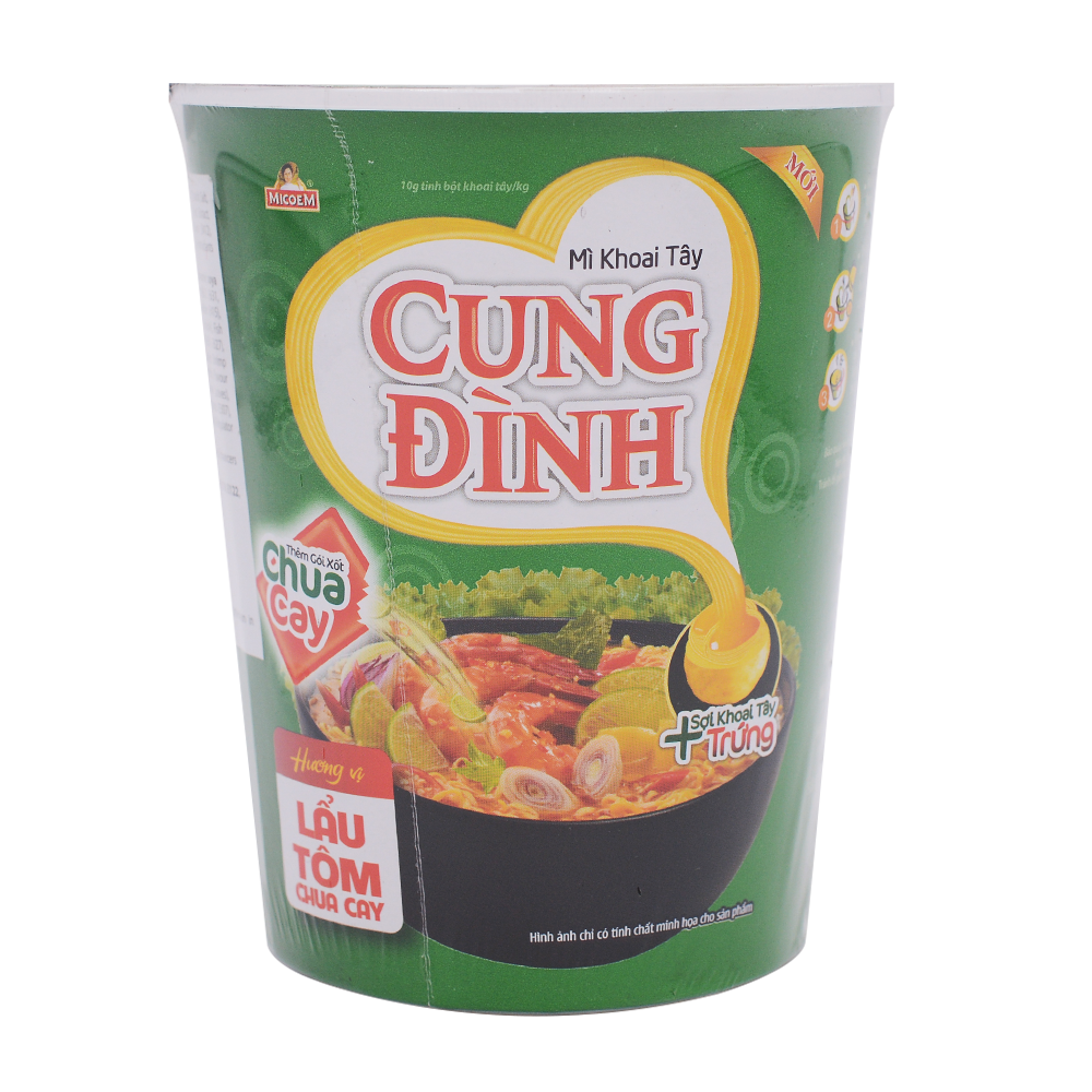 Cung Dinh Hot & Sour Prawn Hot Pot Cup 65g - Longdan Online Supermarket