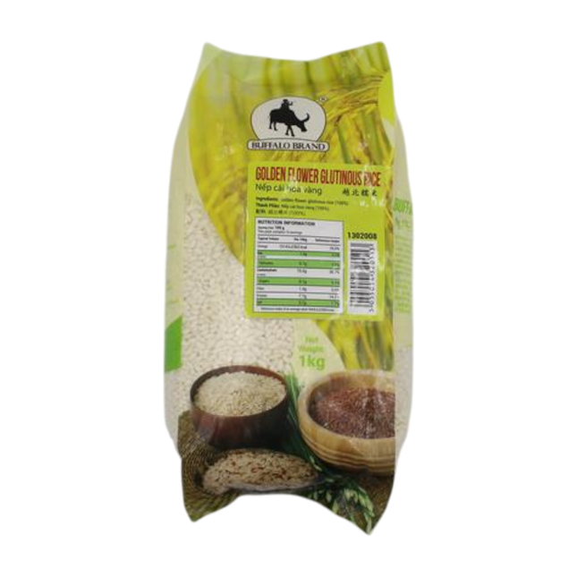 Longdan Golden Flower Glutinous Rice 1kg (Case 10)