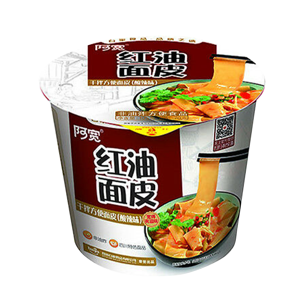 BAI JIA Broad Noodle (Bowl) - Sour & Hot 115g - Longdan Official